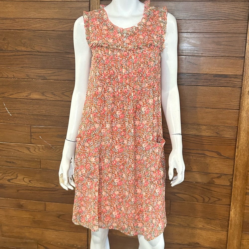 Rabbit. Rabbit. Rabbit Designs. Size 10. Floral Sleeveless Dress - Pink
